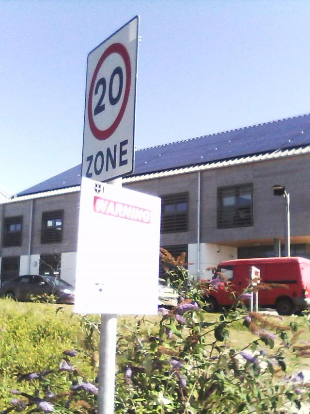 Private parking signs fitted to speed limit signs. North Quay Hayle Private parking signs fitted to speed limit signs. North Quay Hayle